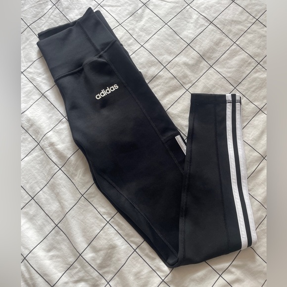 Adidas Climalite Leggings Small Black - Picture 1 of 1